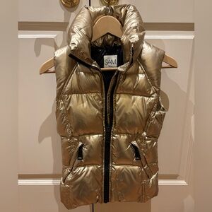 SAM Metallic Gold Sleeveless Vest